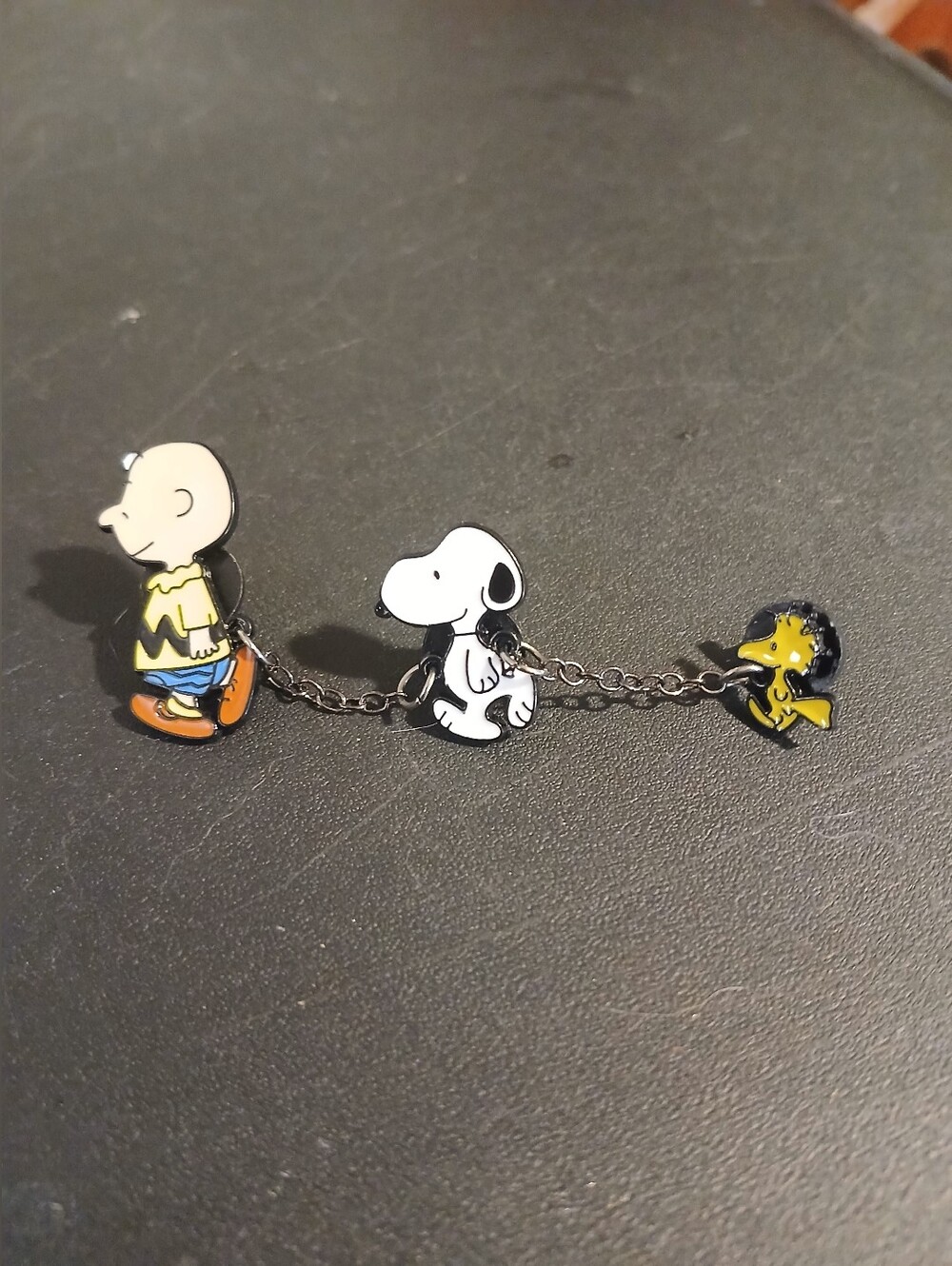 Peanuts Charlie Brown, Snoopy & Woodstock Enamel Pin Trio